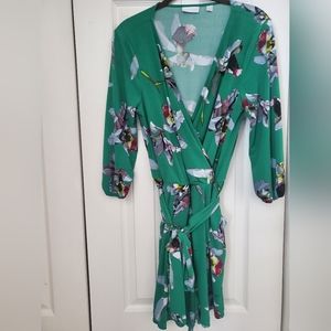 New York & Co. Floral shorts romper